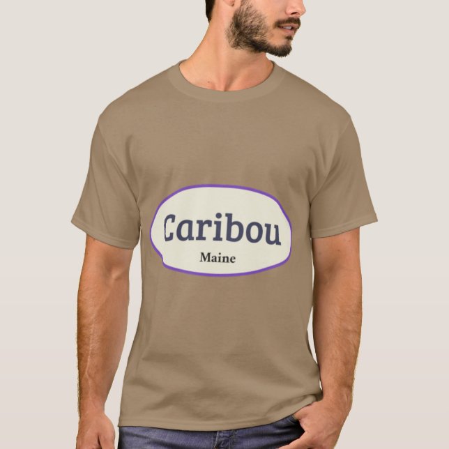 ibou Maine Aufkleber T-Shirt (Vorderseite)