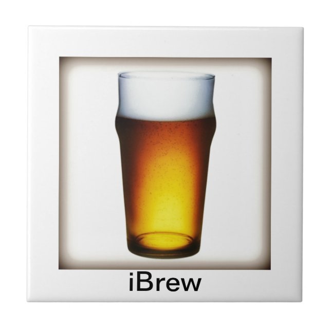 iBrew Ale Glass Fliese (Vorderseite)