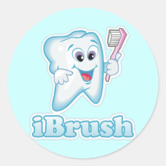 iBrush Runder Aufkleber