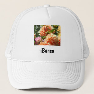 iBunco Damen Hüte Bunco Club Spiele Blumen Truckerkappe