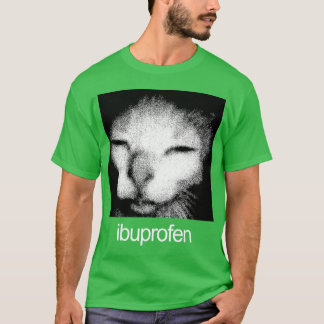 Ibuprofen-Katz-Meme-Geschenk retro T-Shirt