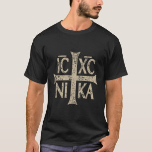 IC XC NIKA Cross Christogram Orthodox Christlich T-Shirt