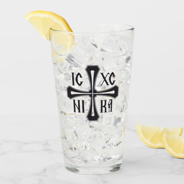 IC XC NIKA Kreuz Glas (Vorderseite Ice)