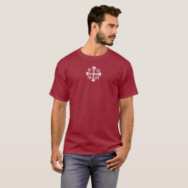 IC XC NIKA Kreuz Marone T-Shirt