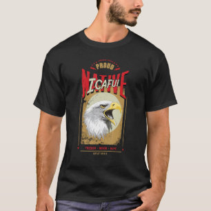 Icafui Eingeborener Amerikanischer Adler Geist Vin T-Shirt