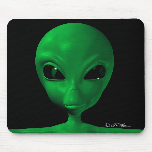 ICAliens niedliches alien 14 Mousepad (Vorne)