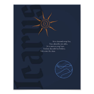 Icarus-Plakat Fotodruck