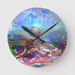 Icarus Rising Runde Wanduhr