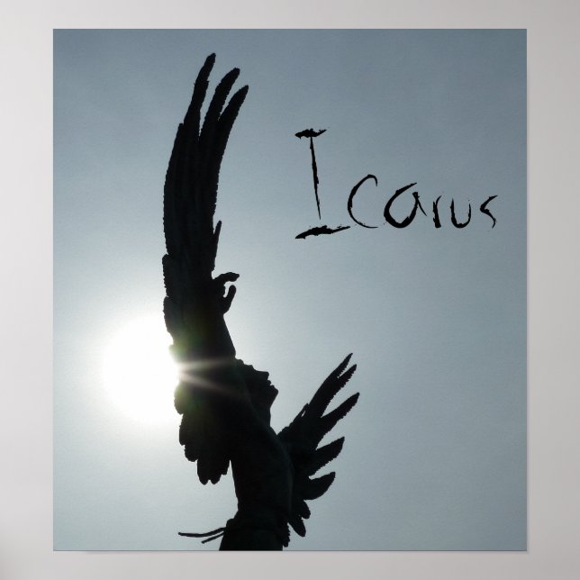 Icarus Silhouette Poster (Vorne)