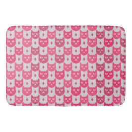 Icat ikat pink pattern badematte