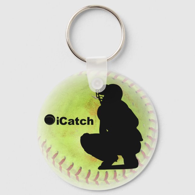 iCatch Fastpitch Softball Schlüsselanhänger (Vorderseite)