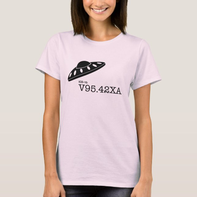 ICD-10: V9542XA - Raumfahrzeug-Abbruch T-Shirt (Vorderseite)