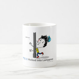 ICD-10: W22.02 ging in Laternenpfahl Kaffeetasse