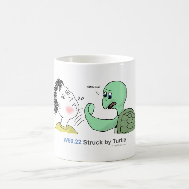 ICD-10: W59.22 geschlagen durch Schildkröte Kaffeetasse (Mittel)