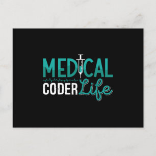 ICD Coding Programmer für medizinisches Coder Life Postkarte
