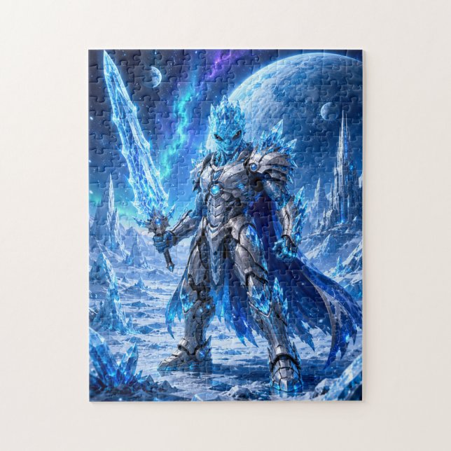Ice Alien Warrior Puzzle (Vertikal)