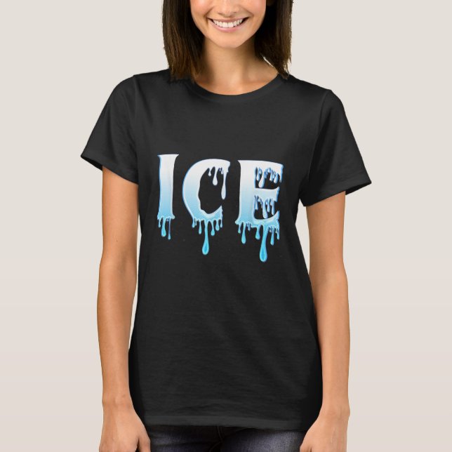 Ice And Fire Halloween Couples Matching Party Cost T-Shirt (Vorderseite)