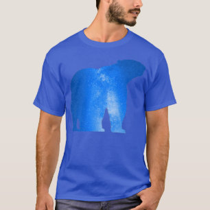 Ice Bear Polar Night Galaxy Stars Way Milky Magic T-Shirt