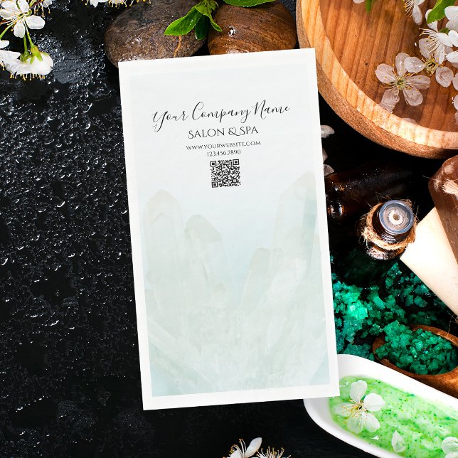 Ice Blue Crystals Salon Wellness-Center Paper Hand Serviette (Von Creator hochgeladen)