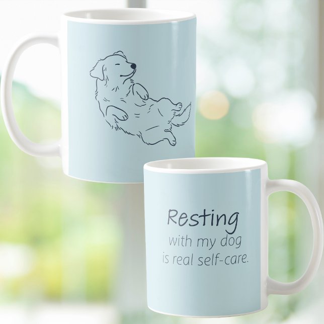 Ice Blue Golden Retriever Dog Mom Mug Kaffeetasse (Von Creator hochgeladen)