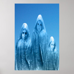 Ice Blue Sky Poster