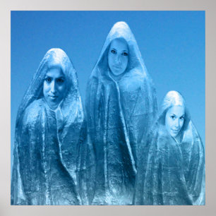 Ice Blue Sky Poster