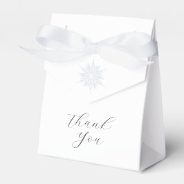 Ice Blue Snowflake Elegante Winterhochzeit Geschenkschachtel