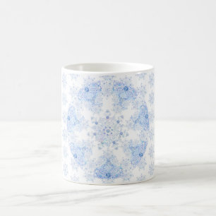 Ice Blue Snowflake Kaffeetasse