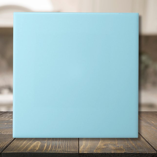 Ice Blue Solid Color | Classic | elegant Fliese (Von Creator hochgeladen)
