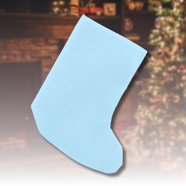 Ice Blue Solid Color | Classic | elegant Kleiner Weihnachtsstrumpf (Von Creator hochgeladen)