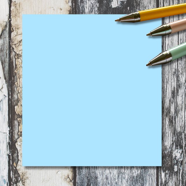 Ice Blue Solid Color | Classic | elegant Notizblock (Von Creator hochgeladen)