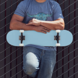 Ice Blue Solid Color | Classic | elegant Skateboard