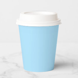 Ice Blue Solid Color Paper Cups Pappbecher