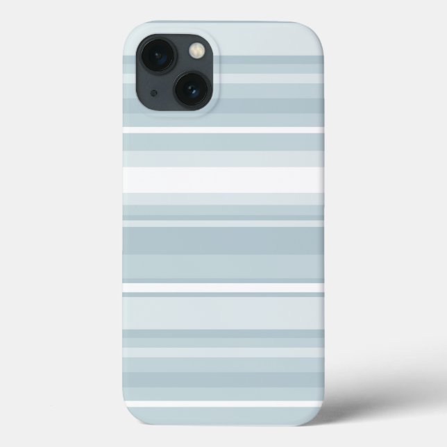 Ice blue stripes Case-Mate iPhone case (Rückseite)