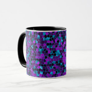 Ice Blue und Violet Shatter Tasse