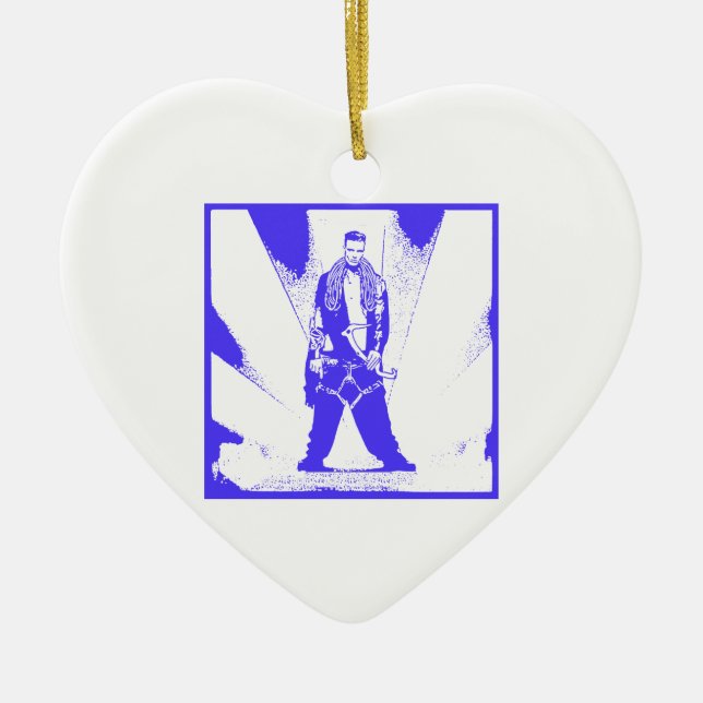 Ice Climb Baby Keramik Ornament (Vorne)