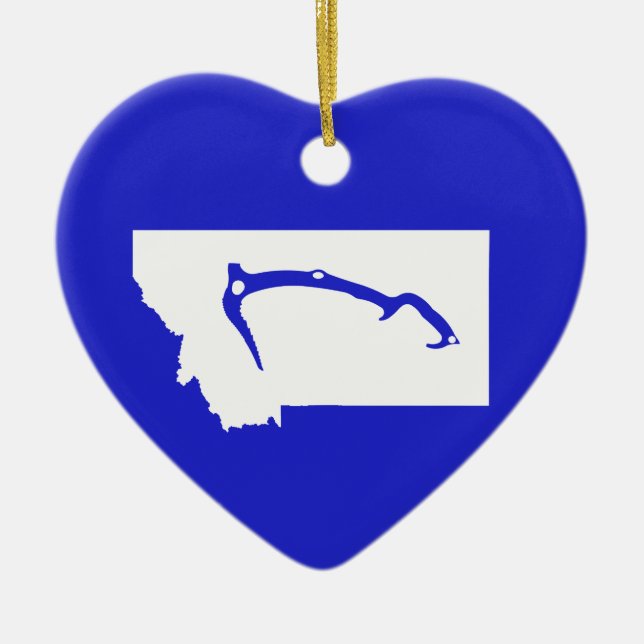 Ice Climb Montana Keramik Ornament (Vorne)