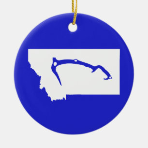 Ice Climb Montana Keramikornament