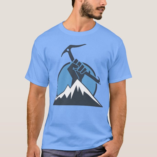 Ice Climbing Power girl T-Shirt (Vorderseite)