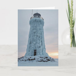 Ice covered lighthouse karte