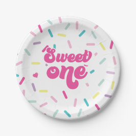 Ice Cream and Cake Sweet One 1st Birthday Pappteller