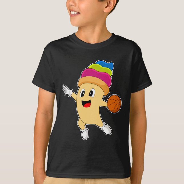 Ice cream Basketball player Basketball T-Shirt (Vorderseite)
