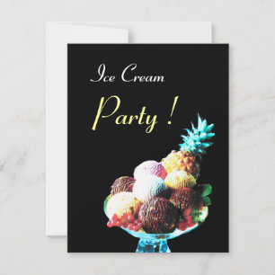 ICE CREAM BIRTHDAY PARTY EINLADUNG
