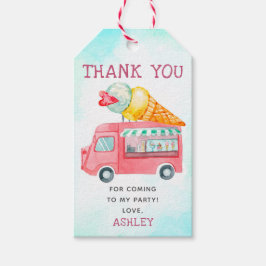 Ice Cream Birthday Vielen Dank Geschenkanhänger