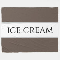 ICE CREAM Chocolate Brown Vanilla