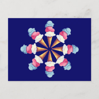 ICE CREAM CONE WHEED by SHARON SHARPE Postkarte