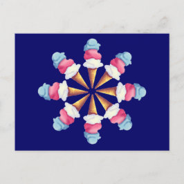 ICE CREAM CONE WHEED by SHARON SHARPE Postkarte