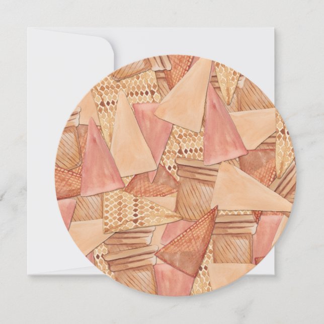 Ice Cream Cones 16 . Geburtstag Einladung (Vorderseite)