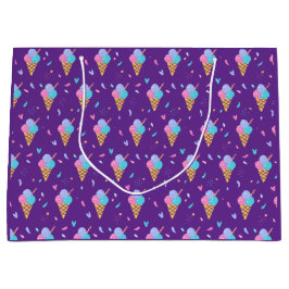 Ice Cream Cones Design Große Geschenktüte
