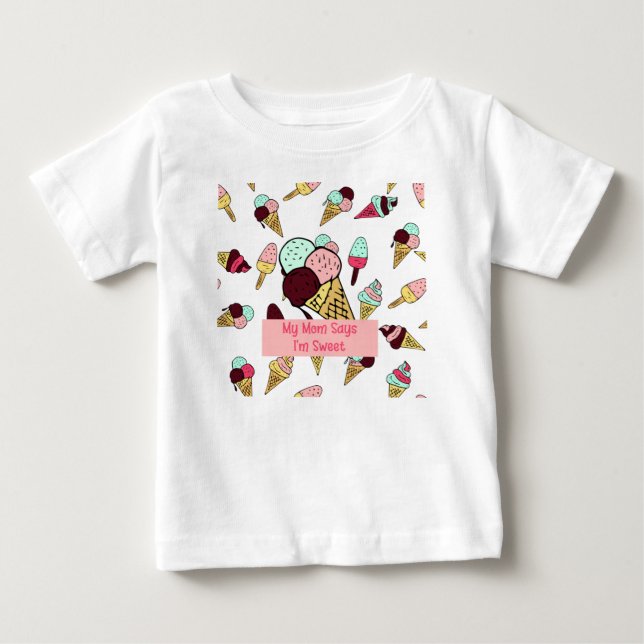 Ice Cream Design für Baby Girl T-shirt (Vorderseite)